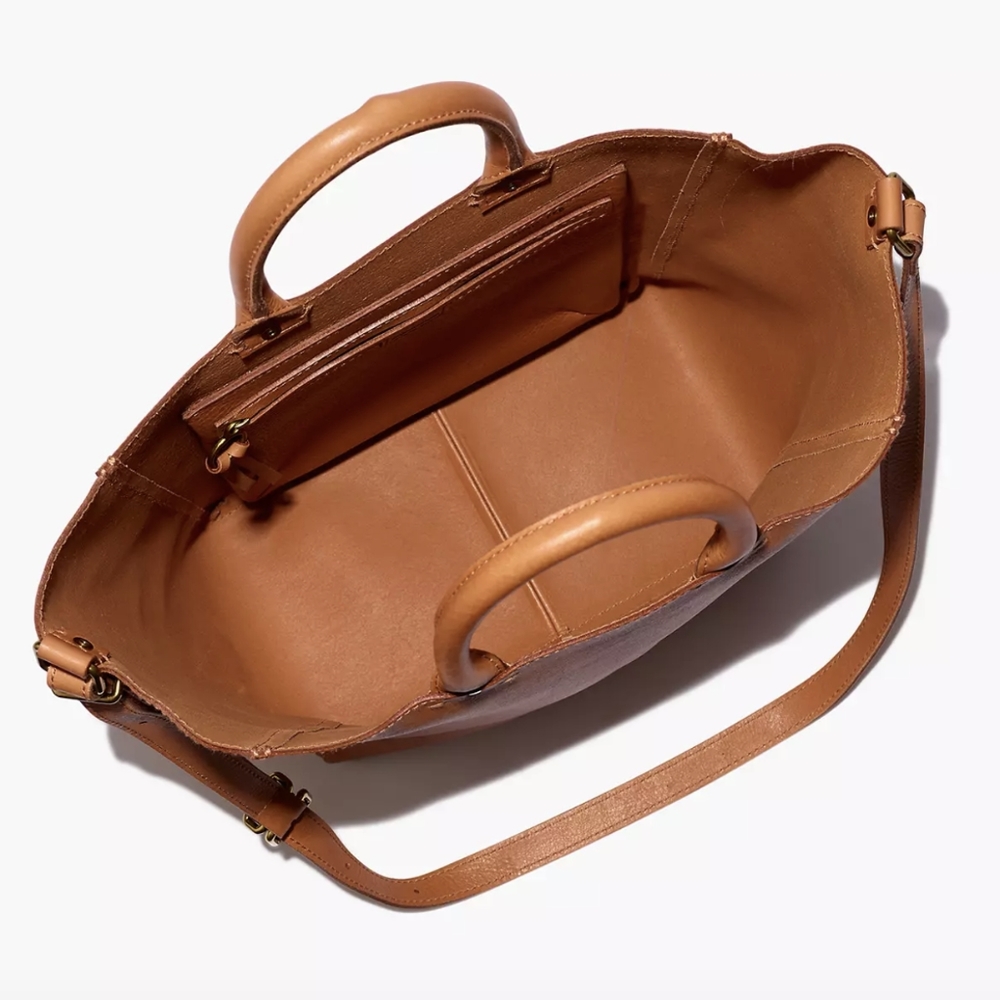 ❗SOLD❗ Madewell | The Abroad Tote | Desert Camel - Picture 3 of 14